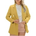 thumbnail image 1 of hotojiny Plus Size Blazers for Women Casual Notched Lapel V Neck Business Suit Jacket Lightweight Open Front Work Office Blazer, 1 of 6