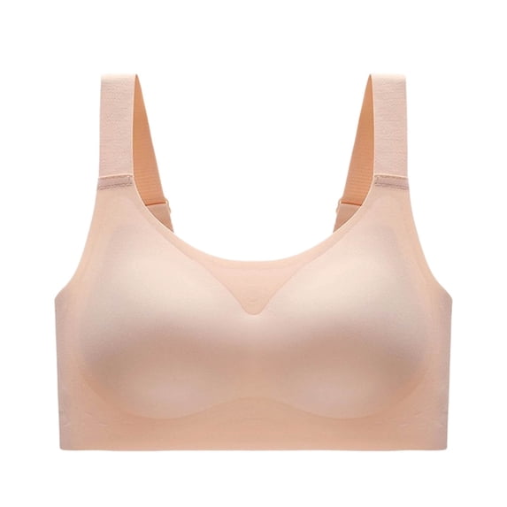 hotojiny Plus Size Bras for Women Soft Wireless Supportive Bras No Underwire Full Coverage Bra Comfort T-Shirt Bra