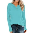 thumbnail image 1 of hotojiny Plus Size Hoodies for Women Lounge Long Sleeve Casual Spring Tops Casual Lightweight Comfy Shirts, 1 of 7