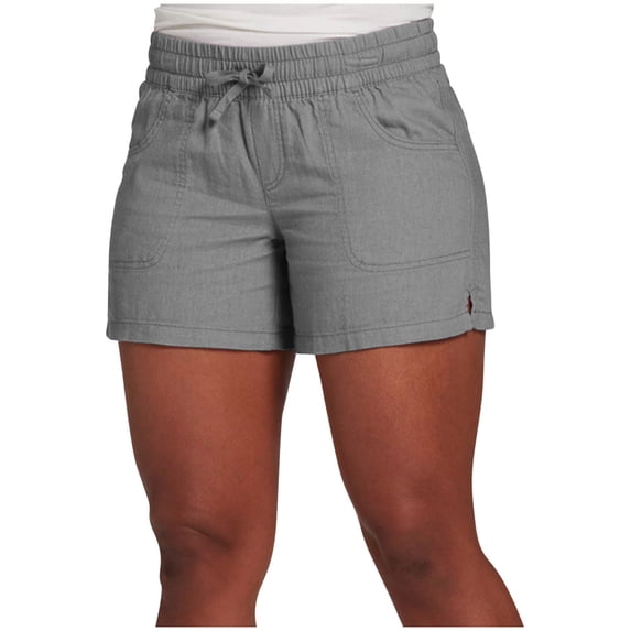 hotojiny Plus Size Shorts for Women Cotton Linen Solid Elastic Waist Lounge Shorts Beach Vacation Trendy Summer Clothes