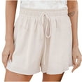 thumbnail image 1 of hotojiny Plus Size Spring Clothes for Women Loose Drawstring Elastic Waist Flowy Shorts Summer Beach Vaction Outfit, 1 of 6