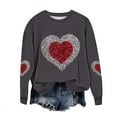 thumbnail image 1 of hotojiny Plus Size Valentines Sweatshirt Women Lightweight Crew Neck Heart Pullover Valentine's Day Long Sleeve Shirt S-5XL, 1 of 5