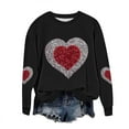 thumbnail image 1 of hotojiny Plus Size Valentines Sweatshirt Women Lightweight Crew Neck Heart Pullover Valentine's Day Long Sleeve Shirt S-5XL, 1 of 5