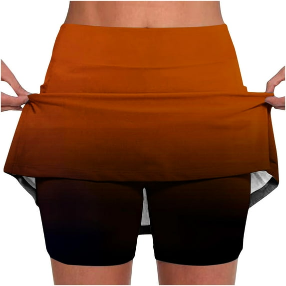 hotojiny Plus Size Yoga Skorts Tennis Golf Skirts High Waisted Workout Athletic Shorts Summer Running Casual Shorts