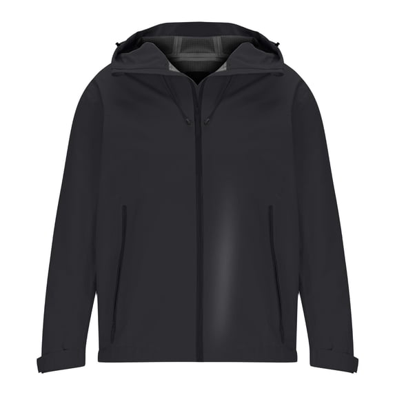 hotojiny Rain Jacket Men's Lightweight Waterproof Long Sleeve Raincoat Fashion Drawstring Hooded Golf Cycling Windbreaker Coat