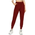 thumbnail image 1 of hotojiny Running Sweatpants for Women Elastic Waisted Lounge Joggers with Pockets Comfy Solid Pants for Yoga, Workout, 1 of 6