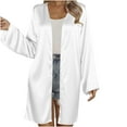 thumbnail image 1 of hotojiny Satin Cardigan for Women Soft Comfy Long Sleeve Lightweight Coat Solid Color Open Front Long Silky Cardigan, 1 of 6