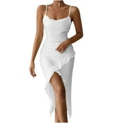 all white long fitted dresses Rima Dress in White main image 0