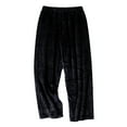 thumbnail image 1 of hotojiny Sherpa Lined Pants for Women Fleece Fuzzy Wide Leg Warm Pajama Pants Winter Thick Windbreaker Pj Bottoms Loungewear Sleepwear, 1 of 3