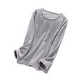 thumbnail image 1 of hotojiny Sherpa Sweatshirt for Women Thermal Casual Crewneck Fleece Pullover Winter Warm Long Sleeve Pajama Tops, 1 of 3