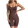 thumbnail image 1 of hotojiny Shorts Bodysuit for Women Sleeveless Spaghetti Strap Shorts Jumpsuits Seamless Butt Lifting Bodycon Rompers, 1 of 5