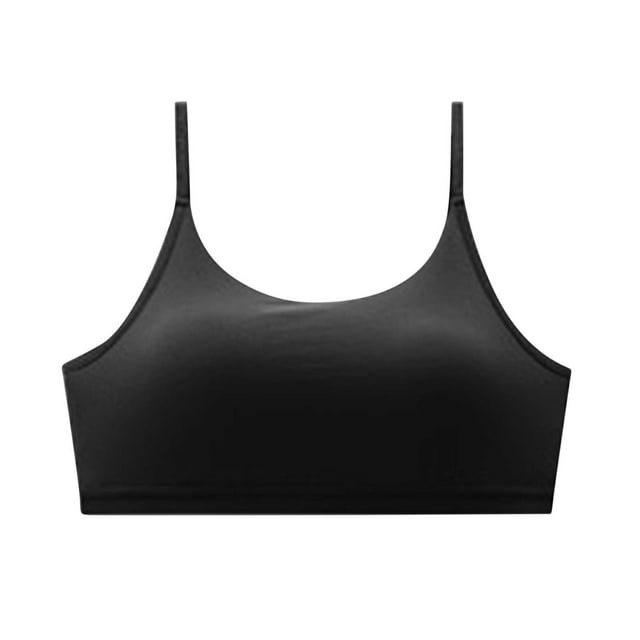 hotojiny Sports Bras for Women Wireless Padded Workout Gym Crop Tank Tops Spaghetti Strap