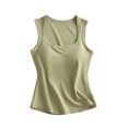 thumbnail image 1 of hotojiny Tank Tops for Women Cotton Scoop Neck Sleeveless Basic Shirt Stretchy Sleeveless Going out Casual Tee Summer Clothes, 1 of 3