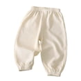 thumbnail image 1 of hotojiny Toddler Baby Boy Pants Little Kids Pull on Elastic Waist Pants Newborn Girls Harem Bottoms for Infant 3M-8Y, 1 of 3