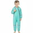 thumbnail image 1 of hotojiny Toddler Boys Girls Raincoat Waterproof Reflective Strip Rain Suit Full Body Raincoat for Outdoor Hoodie Coverall for 1-8 Y, 1 of 4