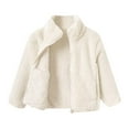 thumbnail image 1 of hotojiny Toddler Boys Girls Sherpa Fleece Jacket Full-Zip Fuzzy Sweatshirt Coat Kids Windproof Comfy Thick Winter Warm Outwear 1-11 T, 1 of 4
