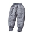 thumbnail image 1 of hotojiny Unisex Baby Winter Pants Fleece Lined Thick Warm Snow Pants Elastic Waist Trousers Kids Children Down Pants 1-10 Years, 1 of 5
