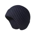 thumbnail image 1 of hotojiny Unisex Beanie Hats Cozy Lounge Knitted Hats Winter Warm Ear Protection Comfort Ribbed Stretchy Hat, 1 of 2