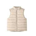 thumbnail image 1 of hotojiny Unisex Boys Girls Puffer Vest Padded Sleeveless Jacket Lightweight Warm Winter Zip Up Down Coat, 1 of 3