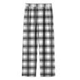 thumbnail image 1 of hotojiny Unisex Kids Pants Boys Girls Comfortable Plaid Bottoms Loose Fit Elastic Waist Soft Trousers for Christmas(Black,11-12 Years), 1 of 7