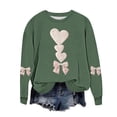 thumbnail image 1 of hotojiny Valentine Sweatshirt for Womens Lightweight Long Sleeve Heart Grahic Shirt Casual Crew Neck Pullover Tops S-5XL, 1 of 5