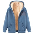 thumbnail image 1 of hotojiny Valentine's Day Jacket for Women Winter Warm Fleece Lined Hoodies Oversized Zipper Outerwear Sweatshirts Coats, 1 of 1