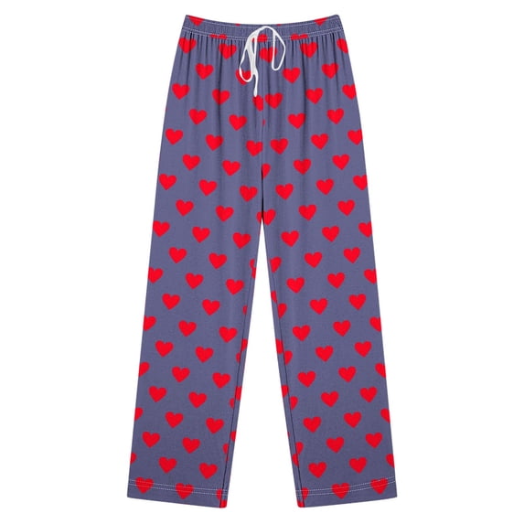 hotojiny Valentine's Day Pants for Women Trendy Cute Wide Leg Pajama Pants Lounge Comfy Cute Soft Home Pants