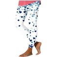 thumbnail image 1 of hotojiny Valentines Day Leggings for Women Casual Spring Fashion Yoga Workout Pants Slim Heart Print Leggings, 1 of 8