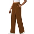 thumbnail image 1 of hotojiny Wide Leg Sweatpants Women Lightweight High Waisted Athletic Yoga Pants Drawstring Casual Workout Trousers with Pockets, 1 of 7