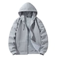 thumbnail image 1 of hotojiny Winter Jackets for Men Fleece Lined Hoodies for Men Casual Long Sleeve Zip up Warm Sweatshirts with Pockets M-5Xl, 1 of 6