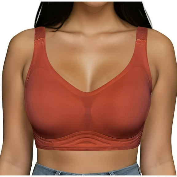 hotojiny Wireless Bras for Women Underwire Push Up Bras Seamless Full Coverage Comfortable Bralette T Shirt Everyday Bra
