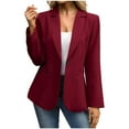 thumbnail image 1 of hotojiny Women Blazers Long Sleeve Casual Work Office Suit Jacket with Pockets Lapel Loose Fit Casual Business Blazers Outerwear, 1 of 7