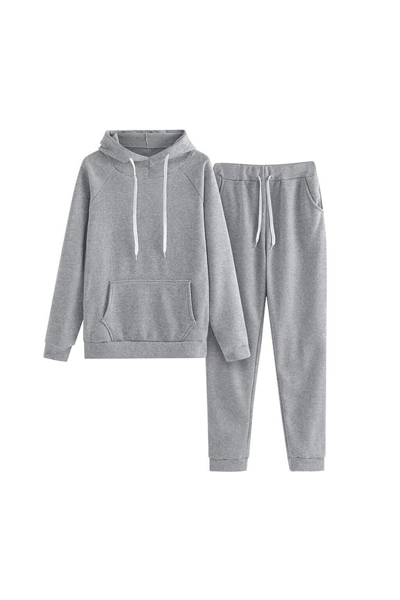 Women Jogger Outfit Matching Tracksuit Long Sleeve Hooded Sweatshirt and Sweatpants 2 Piece Lounge Sets Sweatsuits Womens Clothes