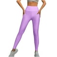 thumbnail image 1 of hotojiny Women Shiny Leggings Stretchy High Waisted Fashion Leggings Trendy Slimming Butt Lifting Full Length Tights, 1 of 5