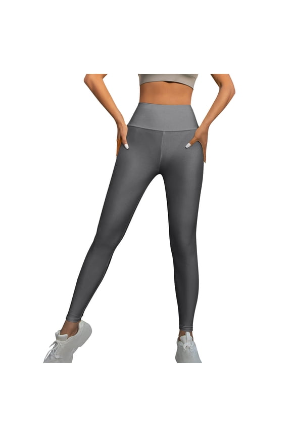 Women Shiny Leggings Stretchy High Waisted Fashion Leggings Trendy Slimming Butt Lifting Full Length Tights