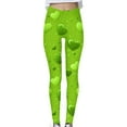 thumbnail image 1 of hotojiny Women St. Patrick's Day Leggings Spring Fashion Workout Yoga Pant Casual High Waisted Running Athletic Pants, 1 of 5