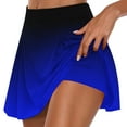 thumbnail image 1 of hotojiny Women Tennis Skirt Golf Skorts Athletic High Waisted Inner Shorts Fashion Gradation Flowy Sport Workout Clothes, 1 of 5