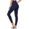 thumbnail image 1 of hotojiny Women Workout Yoga Leggings with Pockets Casual Butt Lifting High Waist Athletic Pants Soft Stretch Gym Running Pants, 1 of 3