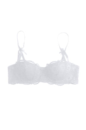 Women's Bras Cute Bow Lace Push up Wireless Plus Size Bra No Underwire Padded Low Cut Plunge Bras