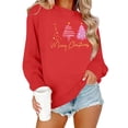 thumbnail image 1 of hotojiny Women's Christmas Sweater Crew Neck Fashion Print Knit Pullover Casual Long Sleeve Oversized Tops Ugly Sweater, 1 of 6