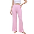 thumbnail image 1 of hotojiny Womens Pajama Pants with Pockets Soft Comfortable Elastic Waist Drawstring Modal Pj Bottoms Lightweight Lounge Pants, 1 of 6