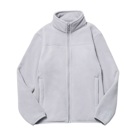 hotojiny Women's Fleece Jacket Full Zip Long Sleeve Lightweight Coat Fall Winter Warm Soft Outwear with Pockets