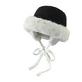 thumbnail image 1 of hotojiny Women's Fleece Lined Hats Winter Warm Plush Ear Protection Hat Cozy Windproof Outdoor Snow Hats, 1 of 3