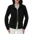 thumbnail image 1 of hotojiny Women's Fleece Zip up Jacket with Pockets Long Sleeve Lightweight Soft Outdoor Coat Warm Windproof Outwear for Winter, 1 of 7