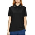 thumbnail image 1 of hotojiny Women's Golf Shirt Plus Size Short Sleeve Collar Button Tops Lightweight Loose Athletic Work Business Tee Clothes, 1 of 7