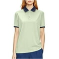 thumbnail image 1 of hotojiny Women's Golf Shirt Plus Size Short Sleeve Collar Button Tops Lightweight Loose Athletic Work Business Tee Clothes, 1 of 7