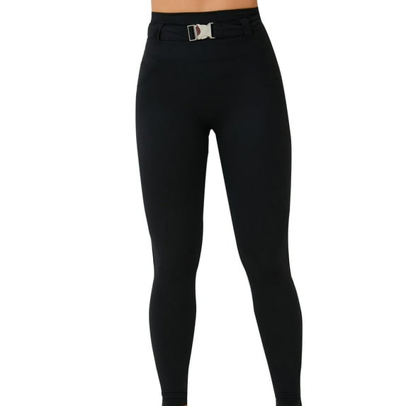 hotojiny Women's High Waisted Leggings Fashion Butt Lifting Casual Pants Fall Outfit Motorcycle Solid Color Leggings