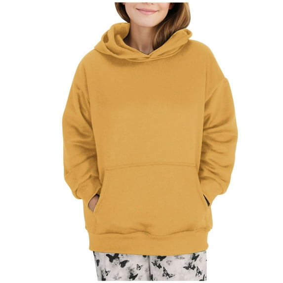 hotojiny Women's Hoodies Sweatshirt Oversized Long Sleeve Baggy Pullover Casual Comfy Spring Fashion Tops