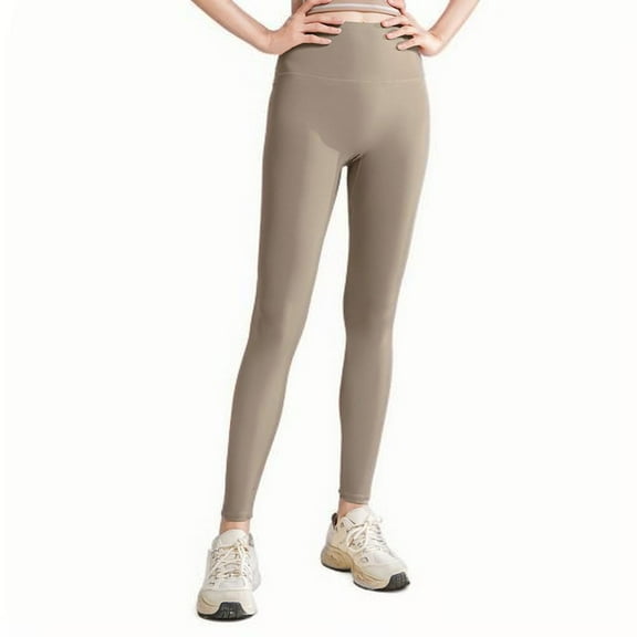 hotojiny Women's Leggings Casual Soft Workout Yoga Pants Stretch Exercise Running Tight Solid Color Pants