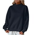 thumbnail image 1 of hotojiny Women's Oversized Sweatshirt Casual Mock Neck Long Sleeve Shirts Fall Trendy Tops Fashion Gym Loose Fit Workout Clothes, 1 of 7